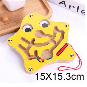 Jouets de puzzle en cube d'animaux mignons, labyrinthe, jeu en bois, jeux magiques, aimants, éducation pour enfants et adultes, équilibre, labyrinthe <span class=keywords><strong>magnétique</strong></span> - Product Image 5