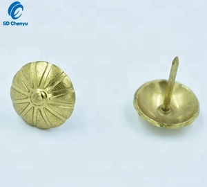 Adereços de couro para unhas, enfeite de ouro com borracha dourada de bronze para unhas - Product Image 1