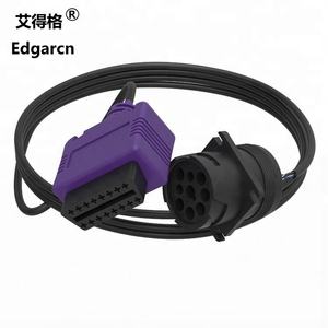 Cáp Obd2, J1939 9pin J1962 16pin Khuôn OBD Cáp Ứng Dụng Cho Xe Tải GPS - Product Image 5