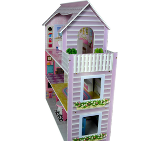 <span class=keywords><strong>Maison</strong></span> <span class=keywords><strong>de</strong></span> poupées en <span class=keywords><strong>bois</strong></span> pour enfants, jouets d'imitation, ensembles <span class=keywords><strong>de</strong></span> jeu pour fillettes - Product Image 2