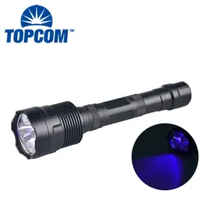 High Power Rechargeable Battery Scorpion 30 Watt led Black Torch UV led懐中電灯