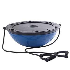 Diskon besar 46cm dapat disesuaikan Yoga setengah bola keseimbangan pabrik Cina layanan OEM dengan Logo & pilihan warna PVC + bahan ABS - Product Image 4