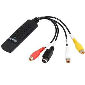 USB 2.0 VHS to DVD Converter Capture Card Adapter New Stereo Audio Video Convertor with RCA Output and Color Display