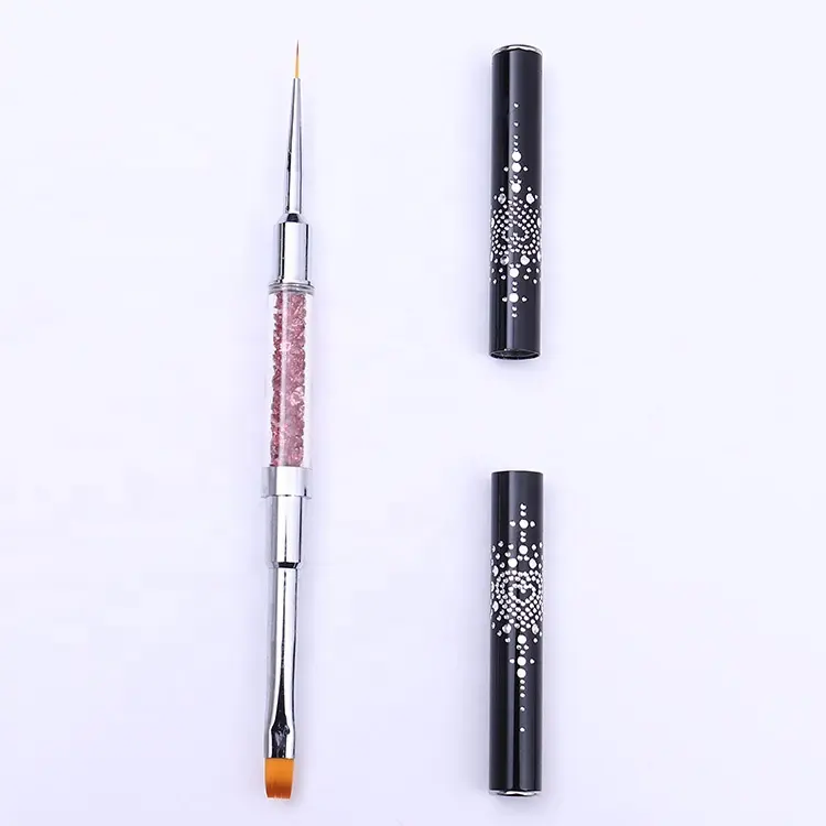 Beautiful Double Side Nail Liner Brush Two Sided Double Ends Nylon Hair Nail Art Gel Painting Brush