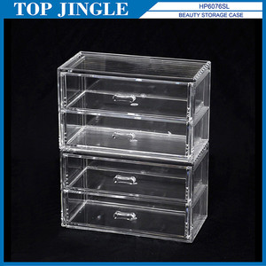 Grand organisateur de stockage en acrylique transparent à 12 voies en forme de rectangle - Product Image 5