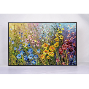 Marco decorativo pared arte textura lienzo abstracto flor pintura <span class=keywords><strong>al</strong></span> <span class=keywords><strong>óleo</strong></span> flor abstracta pintura <span class=keywords><strong>al</strong></span> <span class=keywords><strong>óleo</strong></span> - Product Image 2