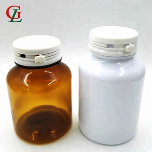 200cc PET rotondo ambra bianco tappo a prova di manomissione bottiglia di plastica a prova di manomissione bottiglia di medicina farmaceutica - Product Image 4