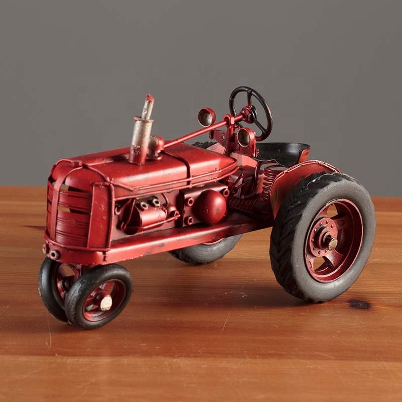 Декоративное искусство и ремесла для декора, античные металлические подарки, декоративная винтажная модель трактора, детские подарки, античная модель автомобиля для домашнего декора