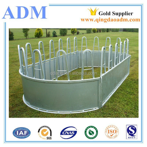 Galvanized Horse <strong>Hay</strong> Feeder <strong>Rack</strong> with Roof - Product Image 3