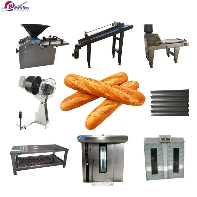 빵집 장비 Manufactuer 기계 및 생산 라인을 만드는 프랑스 빵을 완료하십시오