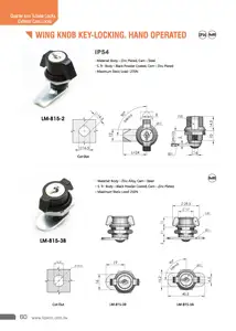 LM-815-2 điện cửa công nghiệp tủ t Xử Lý Quý lần lượt chốt cam Wing Knob southco E5 bảng điều chỉnh khóa