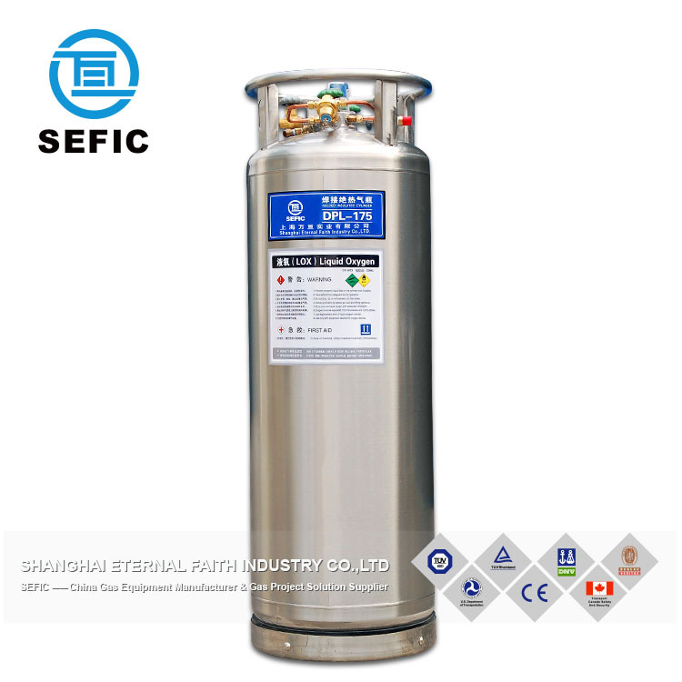Oxygen Cylinder Price Support Customization164L-600L Liquid Oxygen/Nitrogen Cylinder Dewar Tank