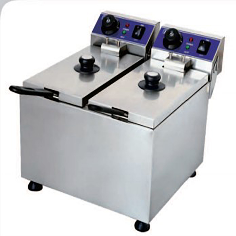 Коммерческая настольная электрическая фритюрница для курицы из нержавеющей стали для ресторана