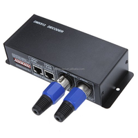 DC12V-24V DMX 512 de control digital de señal dmx controlador 512 DMX 512 decodificador dmx512 controlador de luz de LED de tira