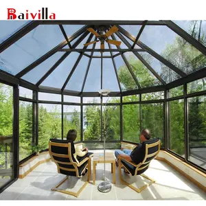 美国四季玻璃绿色别墅房子太阳房设计