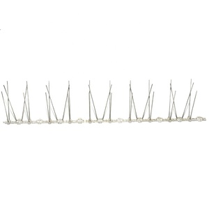 Oiseaux d'usine <span class=keywords><strong>Pigeon</strong></span> corbeau Pointes de contrôle <span class=keywords><strong>anti</strong></span>-oiseaux Broches en acier inoxydable base en plastique et personnalisé - Product Image 4