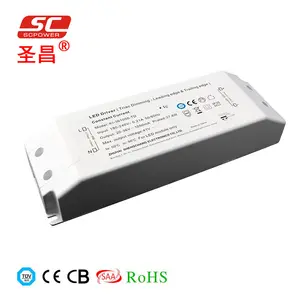 Triac dimmable 36w 33-55v 700ma constant current led driver plastic box for led driver