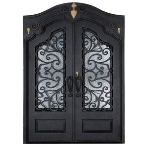 Donner un coupon en espèces de 500 $ Entrée principale de qualité supérieure Portes tempête en <span class=keywords><strong>fer</strong></span> forgé <span class=keywords><strong>Porte</strong></span> d'entrée de maison - Product Image 2
