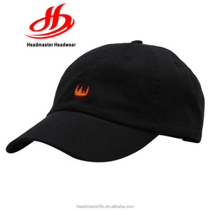 Personnalisé plaine broderie casquette <span class=keywords><strong>de</strong></span> baseball 6 panneau noir papa <span class=keywords><strong>chapeau</strong></span> - Product Image 1
