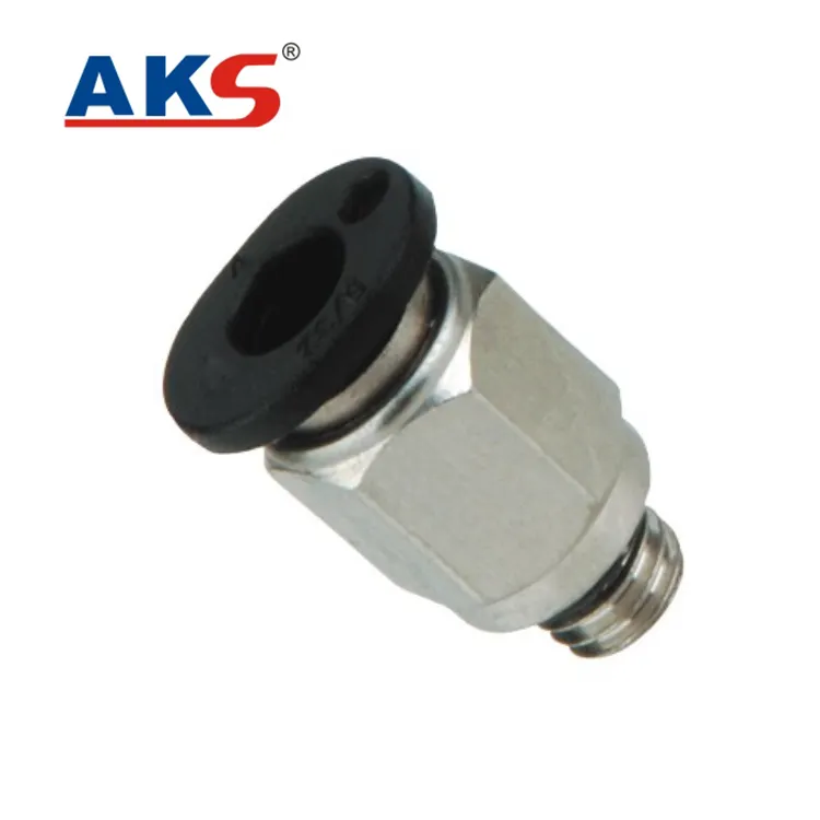 China AKS Hot Sale Pneumatic Quick Coupler Mini PC tube fitting Air fittings Compact Fittings