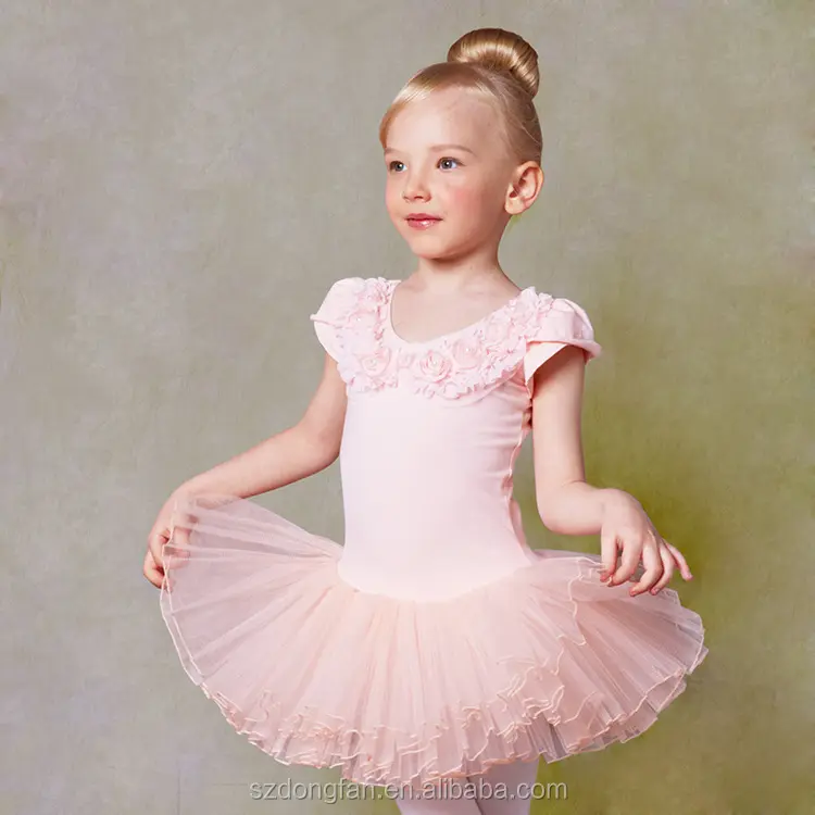 Bale Kız Tutu Elbise dans kostümü 2-10 Yıl bale kostümü Giysileri Leotard Tutu Balerin Elbise Çocuklar