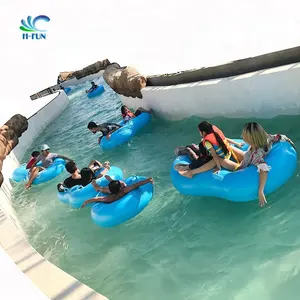 Inflatable รูปที่ 8 คู่ Tube Park Lazy River Pool Floaters สำหรับ Lazy River Tubing