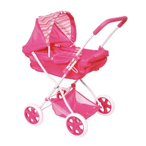 New Design Iron Material Baby Doll Stroller Toy For Kids