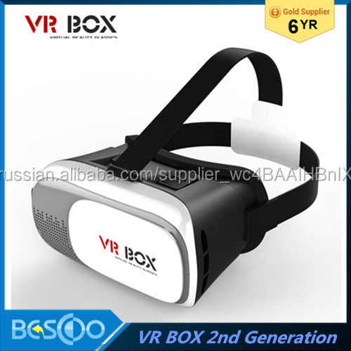 VR BOX 2 2-й Виртуальной Реальности Очки VR 3D Игры Фильм 3D Стекло Для iPhone Android Мобильного Телефона Кино