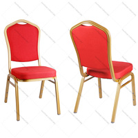 Chaise de banquet en acier pour hôtel, mariage, formation, exposition, fabriquée en Chine