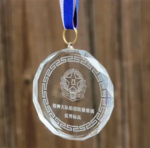 Bangkok Nuovo Disegno di Pallacanestro di Buona Acrilico Medaglia di Cristallo Trofeo di Cristallo