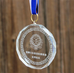 Bangkok New Design Basketball Gute Acryl Trophäe Kristall medaille - Product Image 1