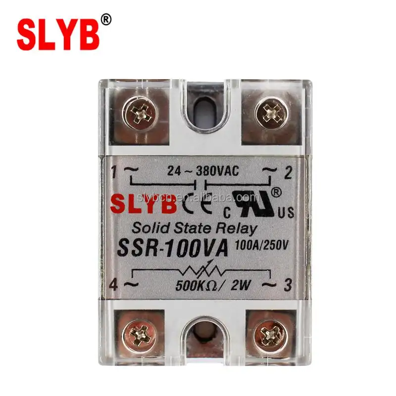 SSR monofásico serie AC de estado sólido regulador de tensión SSVR-100VA ajustable relé de estado sólido SSR-100VA