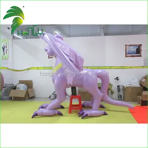 Hongyi Dragon Cartoon Toy , Inflatable Giant Purple Flying Dragon , Inflatable Flying Dragon Cartoon For Sale