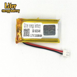 Plug 2.5-2 P 3.7 V 802540 1000 mah high quality li-ion Polymer battery for small machine - Product Image 1