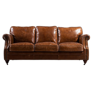 Da Vintage Thiết Lập Gia Đình <span class=keywords><strong>Sofa</strong></span> Với Tay Vịn - Product Image 4