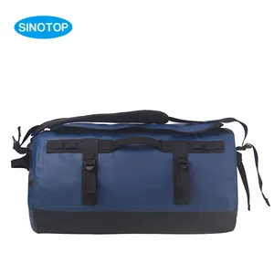 Tarpaulin Custom Duffle Bag Backpack Logo 40L Big Capacity Smell Proof Foldable Duffle Travel Bag China Manufacturer PVC Unisex