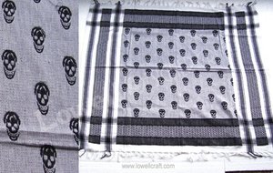 Arteat en coton, crâne souriant, conception arabe, Keffiyeh palestinien, - Product Image 2