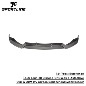 Fiber De carbone Voiture spoiler de Lèvre de Pare-chocs avant pour Mercedes Benz Classe <span class=keywords><strong>C</strong></span> W205 Sport C205 C43 15-17 - Product Image 2