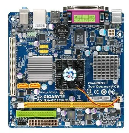 Dual Core ddr2 moederbord met processor Intel 945GC en ICH7 chipset Gygabyte GA-GC330UD