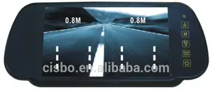 7 polegada dent bleue vue arrière de voiture LCD moniteur avec spéciale inversion commutation fonction
