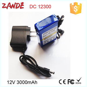 Batterie rechargeable 12v 3000mah YSD-12300 Mini Li-ion pour caméra CCTV ou appareil 12V - Product Image 3