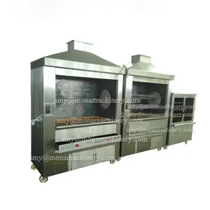 Peruaanse houtskool Barbecue Oven auto roterende kip grill machine vlees grill machine