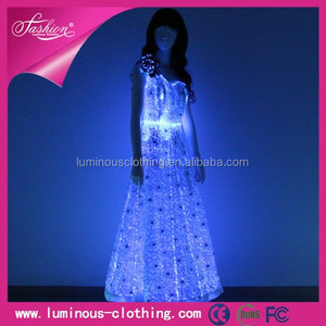 Luces led trajes de baile de las muchachas formales ' de noche para mujer vestidos largos de verano para mujeres - Product Image 3