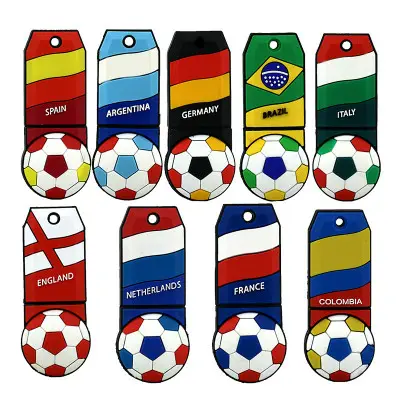 Oem Odm Pvc Voetbal Rubber Aangepaste Pendrive Met Custom Logo 4Gb 8Gb 16Gb 32Gb 64Gb usb 2.0 Volledige Capaciteit Flash Drive Usb