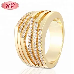 Mode muslimische Ringe Schmuck Gold Ring Designs für Frauen