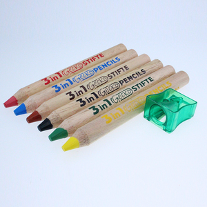 Grande couleur boisée de <span class=keywords><strong>crayons</strong></span> de cire pour les étudiants avec 6 pièces non toxiques dans une boîte en carton - Product Image 5