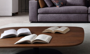 Italian Simple Design Living Room Furniture <strong>Coffee</strong> <strong>Table</strong> Set Modern Wood Tea <strong>Coffee</strong> <strong>Table</strong> <strong>Oval</strong> Wooden with Metal Base Iron - Product Image 6