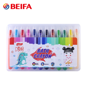 BRCY00028 Ensemble de crayons pour bébé et enfants de couleur fluorescente pour la surface en verre de salle de bain, crayon torsadable non toxique - Product Image 6