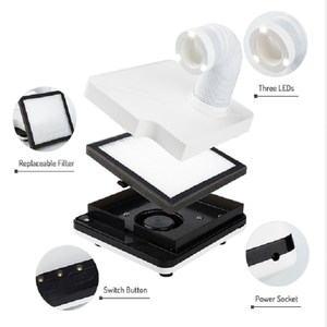 Extractor absorbente de polvo de uñas 60w aplicador de polvo de <span class=keywords><strong>manicura</strong></span> colector filtro <span class=keywords><strong>aspirador</strong></span> de uñas - Product Image 4