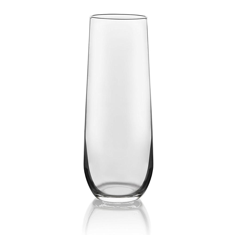 Cheap Wholesale 270ml 9oz Toasting Stemless glass Champagne Flute